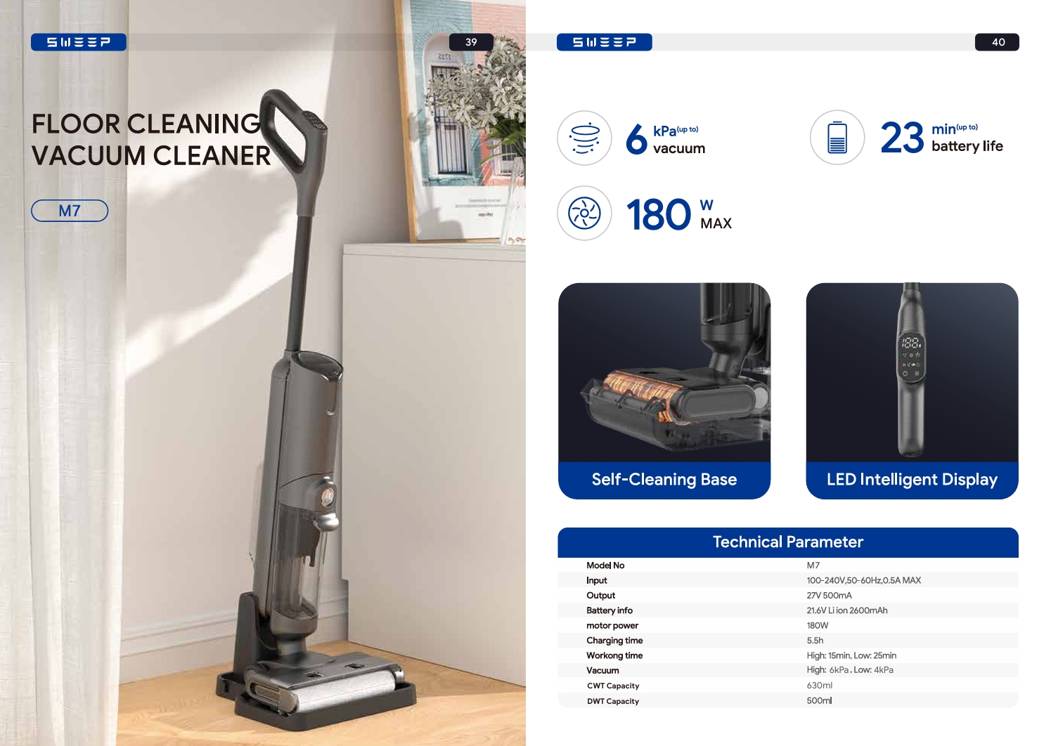 FLOOR CLEANING VACUUM CLEANER M7