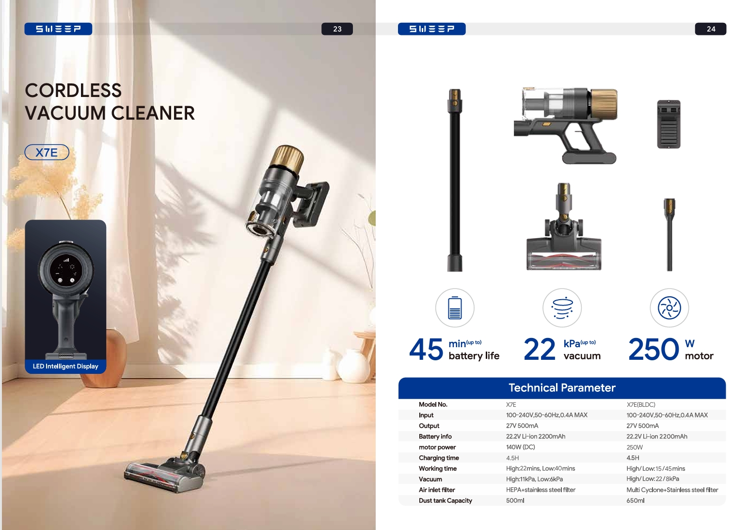 ORDLESS VACUUM CLEANER X7E
