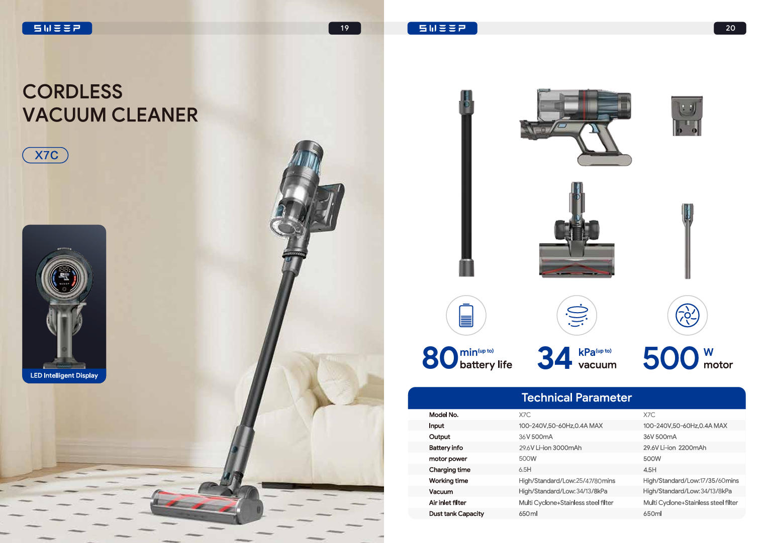 ORDLESS VACUUM CLEANER X7C