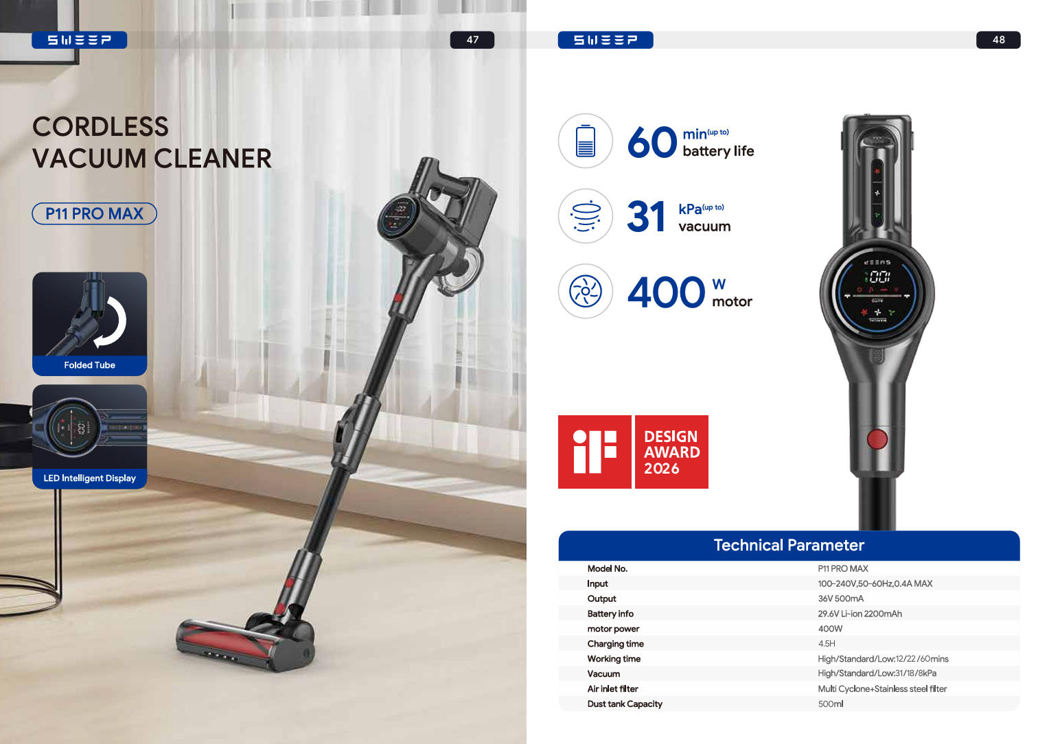 ORDLESS VACUUM CLEANER P11 PRO MAX